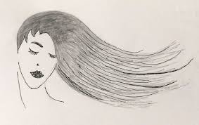 Daily Drawing No 178 Flowing Hair Re Just Draw One Thing Today Daily Drawing Drawings Design Sketch