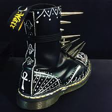Whatever you're shopping for, we've got it. Julia Korn On Instagram Custom Docs By Yours Truly Drmartens Drmartenstyle Customized Ankh Blackandwhit Punk Boots Doc Martens Boots Dr Martens Boots
