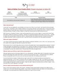 Ogilvy Do Brief Chester S Big Ideal Ogilvy Brief Ogilvy Mather