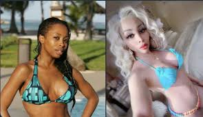 Over the years we have seen her flaunt her relationships in public unapologetically. Khanyi Mbau S Bikini Pale Skin Causes A Stir On Social Media Zimetro News