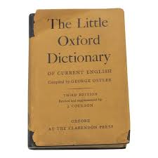 1945 The Little Oxford Dictionary of Current English, Third Edition
