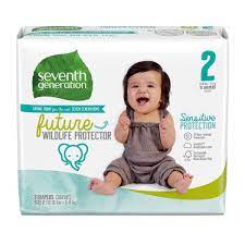 Size 2 Baby Diapers Sensitive Protection Seventh Generation