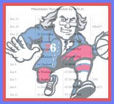 Limit my search to r/sixers. Printable Philadelphia 76ers Schedule And Tv Schedule For 2020 21 Season Interbasket