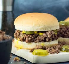 Seasoned loose meat sandwich made from ground beef and served on a bun. Loose Meat Sandwich Fox Valley Foodie