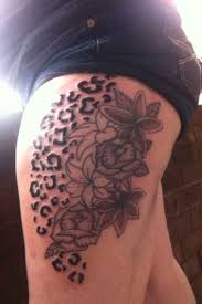 Cool Leopard Print Tattoos On Thigh Leopard Print Tattoos Tattoos For Women Cheetah Print Tattoos