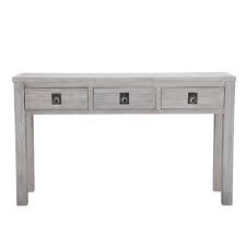 Cancun 3 Drawer Console Table White Wash 649 Gray Console Table Console Table Display Furniture