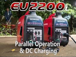 The honda eu2000i generates 16.667 amps with 2000 starting watts and 120v. Honda Eu2200i Generator Parallel And Dc Charging Youtube