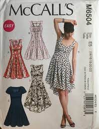 Mccalls 6504 Sewing Pattern Uncut Etsy In 2021 Dress Sewing Patterns Summer Dress Patterns Mccalls Patterns Dress