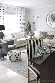 Beautiful Living Room Plus Black And White Brass Parsons Chair Makeover Living Room White White Furniture Living Room Black And White Living Room