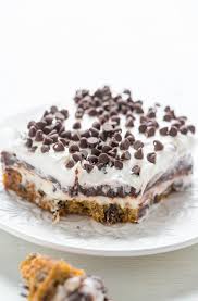 Refrigerate for 30 minutes to set. Chocolate Chip Cookie Chocolate Lasagna Averie Cooks