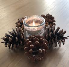 Photophore Pommes De Pin Elodie Creations Creation De Noel Bricolage Noel Deco Noel