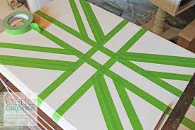 Union Jack Using Frog Tape Union Jack Decor Union Jack Union Jack Bedroom