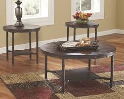 Buy ashley coffee table, 120cm from livingstyles for australia wide delivery. Signature Design By Ashley Sandlingr Round Table Set Includes Table 2 End Tables Rustic Brown Farmhouse Goals
