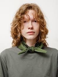 Margaret Howell Paisley Print Scarf in Linen Voile