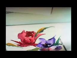 Every watercolor flower you'll ever need! How To Make Easy Abstract Watercolor Flower In 5 Mintues Youtube