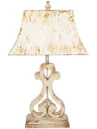 Distressed Wood Table Lamp With Metal Shade Distressed Wood Table Table Lamp Wood Table Lamp