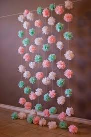 Tissue Flowers Paper Flowers Baby Shower Decorations Party Decorations