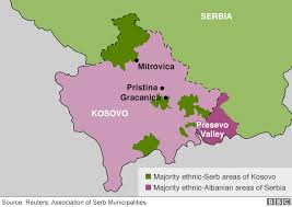 Serbia and kosovo flags with scar concept. Kosovo Serbia Talks Why Land Swap Could Bridge Divide Bbc News
