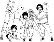 Primary, secondary, and tertiary colors. Drawing Big Hero 6 Coloring Page