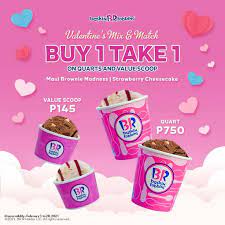 Baskin Robbins 8211 Buy 1 Take 1 On Quarts And Value Scoop In 2021 Baskin Robbins Food Banner Robbins