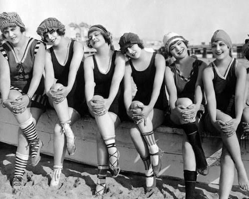 Police 1920 Womens Bathing Suit Top 1920s Women's Bathing Suit 2026 Vintage Flappers Ladies