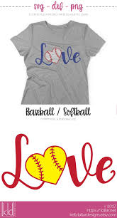 Baseball Softball Love Svg File Free For Personal Use By Kelly Lollar Designs Softball Svg Cricut Projects Vinyl Softball Shirts