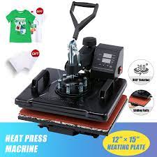 12x15in Heat Press Machine W Transfer Sheets 360 Swivel For T Shirts More 1250w Walmart Com Walmart Com