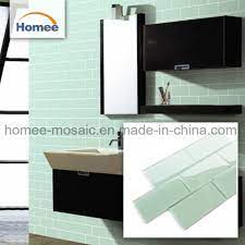 Having a backsplash makes the wall a lot easier to clean after cooking as compared to drywall. China Kitchen Crystal Backsplash Ktv Wall Blue Green Glass Mosaic Tile China Building Material Subway Tile Backsplash