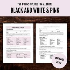 Esthetician Business Planner Esthetician Forms Fillable Etsy In 2020 Business Planner Esthetician Beauty Business