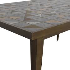 71 Off West Elm West Elm Lubna Chowdhary Tiled Dining Table Tables In 2020 Table Dining Table Table Tags