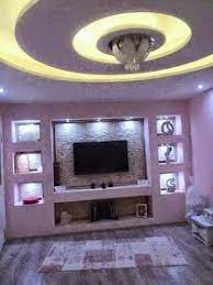 اشغال الجبس والديكور المنزلي ديكورات الجبس العصري المغربي tv wall decor new ceiling design tv wall design
