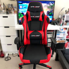 Gtracing gaming chair office chair high back fabric computer chair desk chair pc racing executive ergonomic adjustable swivel task chair and headrest,gray 4.2 out of 5 stars 1,104 $139.99 $ 139. Gt099 Red Reclining Gaming Chair Gtracing