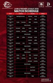 Get all the lankan premier league latest updates, lpl live scores, lpl schedule, fixture, news and more on insidesport.co. Lpl Lanka Premier League The Lanka Premier League 2020 Will Be Held From 26th November 2020 At The Mrics Hambantota Lpl Lplt20 Full Schedule Https Bit Ly 2ie8il6 Facebook