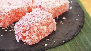 Rose Flavoured Sago Cake Southeast Asian Recipes Recipe Rose Flavored Tapioca Dessert Asian Desserts