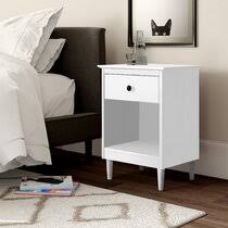 A round nightstand has a startlingly long history. Nightstand Off White Wayfair