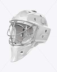 Download Hockey Goalkeeper Helmet Mockup In Apparel Mockups On Yellow Images Object Mockups