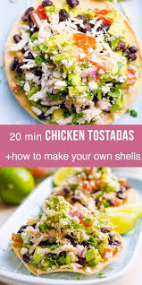There is no reason why we should eat bland and boring food just because we are pancreatically challenged! 20 Minute Chicken Tostadas Ifoodreal Healthy Family Recipes Santina Healthyrecipe Healthy Family Meals Healthy Mexican Recipes Healthy Recipes For Diabetics