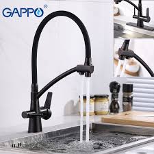gappo black gray kitchen sink faucet 3