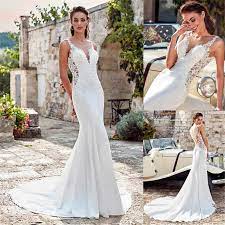 The most beautiful and perfect dress i have ever bought was delivered very quickly and the staff were really amazing. Sexy Mermaid Sweetheart Sleeveless Wedding Dress 2021 Appliques Lace White Ivory Chiffon Princess Bride Dress Vestido De Noiva Wedding Dresses Aliexpress