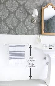 Must Have Measurements For Your Bathroom Towel Bar Height Toilet Paper Holder Height More Driven By Decor Towel Bar Height Bathroom Towel Bar Hang Towels In Bathroom