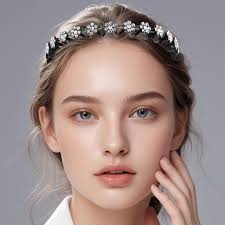 Haarband mit Strasssteinen und Zierzähnen