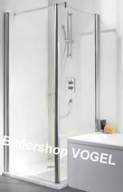 Dusche renovieren duschkabine eckduschen wohnung badezimmer badewanne mit dusche badezimmer badezimmer dachschräge badezimmer: Duschkabine Neben Der Badewanne Mit Duschtur Und Verkurztem Seitenteil