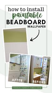 How to install beadboard wallpaper to give it a more modern look. How To Install Paintable Beadboard Wallpaper Updated 2019 Frugal Family Times