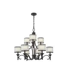 Frequent special offers and discounts up to 70% off for all products! Kichler Lacey 12 Light Mission Bronze 3 Tier Chandelier With White Etched Glass Shade 42383miz The Home Depot
