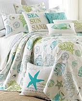 These are some of the beach themed comforter sets sold online at balmybreezedecor.com. Coastal Living Quilts Macy S