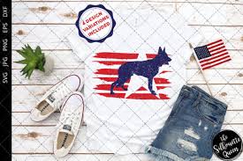 Download German Shepherd Dog Flag Graphic By Thesilhouettequeenshop Creative Fabrica PSD Mockup Templates