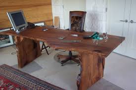 Live Edge Mesquite Desk Constructed From A Single Very Large Mesquite Log This Is Built Just A Little Natural Wood Desk Live Edge Desk Live Edge Furniture