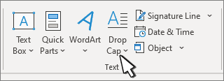 It's very simple and easy, certainly fun to use. Insert A Drop Cap Office Support
