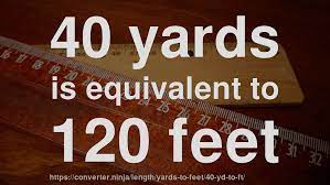 Type a value in the below field to convert the value: 40 Yd To Ft How Long Is 40 Yards In Feet Convert