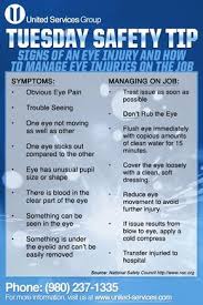 This Week S Tuesday Safety Tip Is About Symptoms Of An Eye Injury And How To Manage An Eye Injury Occupational Health And Safety Safety Topics Workplace Safety